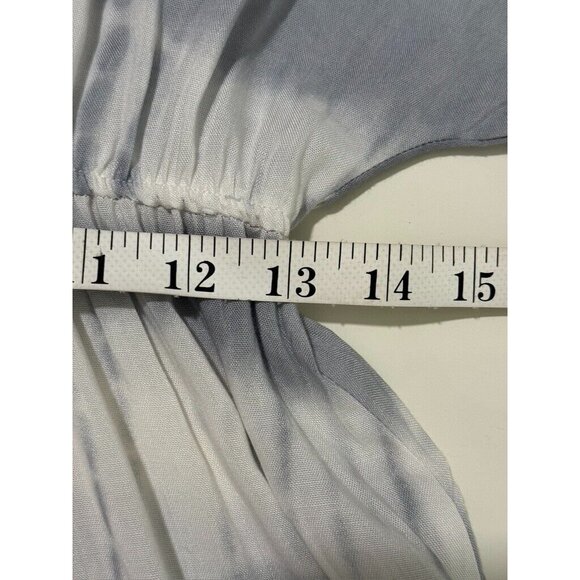 Surf Gypsy Faux Wrap Dress Womens Medium Blue Tie Dye Maxi Swim Cover up Beach - Picture 10 of 11